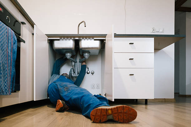 Professional Drain Cleaning technician working in Blanchester, OH